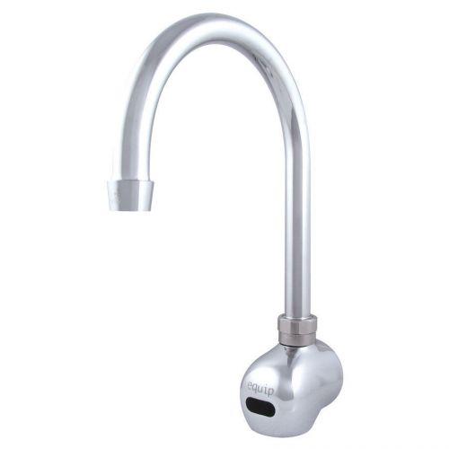 $563 t&amp;s brass chrome 5ef-1d-wgat equip sensor touch free faucet gooseneck new for sale