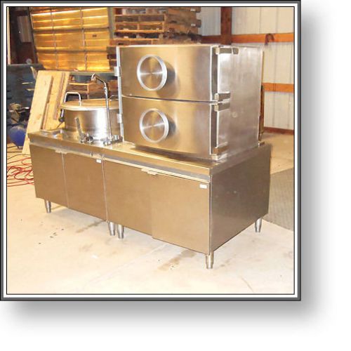 Market forge mt30 steam tilt kettle and gas pressure cooker for sale