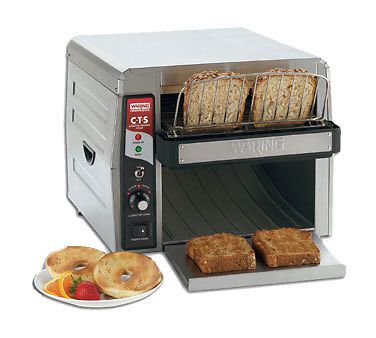 Waring commercial cts1000b heavy-duty stainless steel conveyor toaster, 208-volt for sale