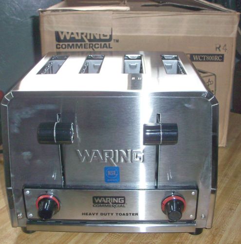 NEW~WARING COMMERCIAL ~HEAVY DUTY 4 SLICE TOASTER~MODEL #WCT800RC~NIB