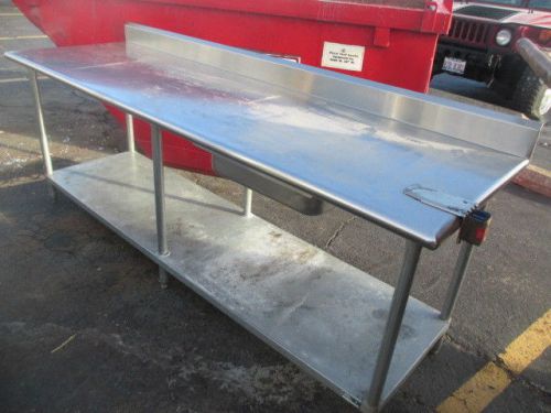 Advance Tabco 8&#039; Stainless Steel Top Work Table - 96&#034;