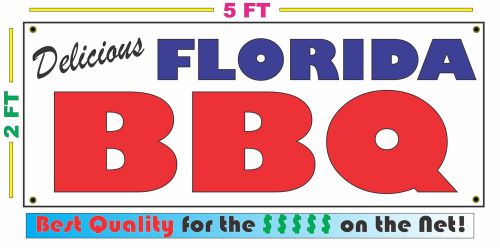 Full Color FLORIDA BBQ BANNER Sign NEW Larger Size Best Quality for the $$$
