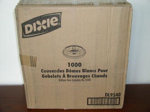 Dixie DL9540 White Dome Lids For 10-Ounce Paper Hot Drink Cups 10 packs of 100