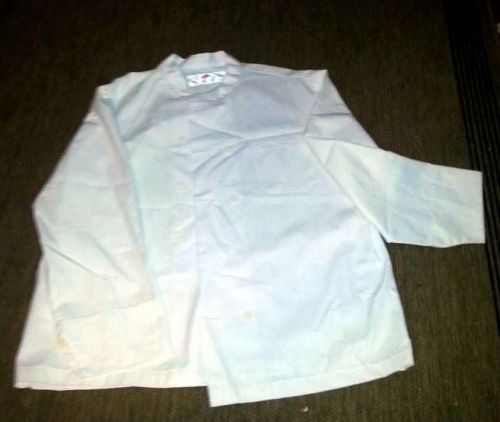 White Dickies Mens XL Long sleeved white chef jacket Good used condition