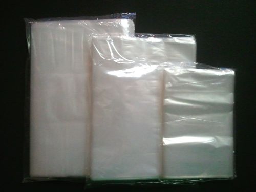 300 Bag Combo 1 Mil Clear Poly Bags Open Ended 3 Sizes 100 Each 4x6 / 6x8 / 9x12