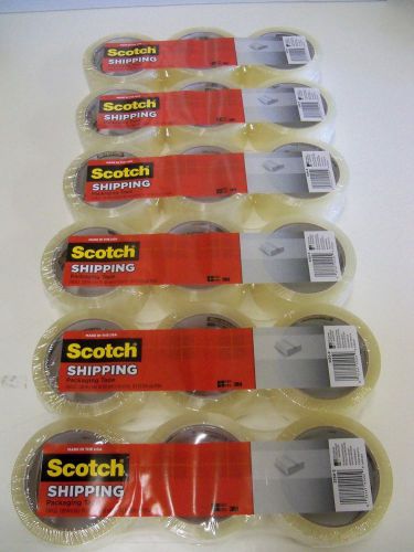 3M SCOTCH PACKAGING/SHIPPING TAPE 1.88 IN x 54.6 YD **18 ROLLS**  MADE IN USA