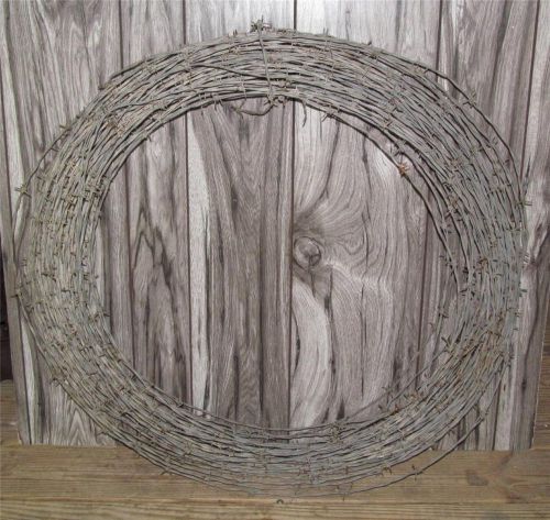 Vintage Big Roll Wreath Fencing Craft Decor Barb Wire