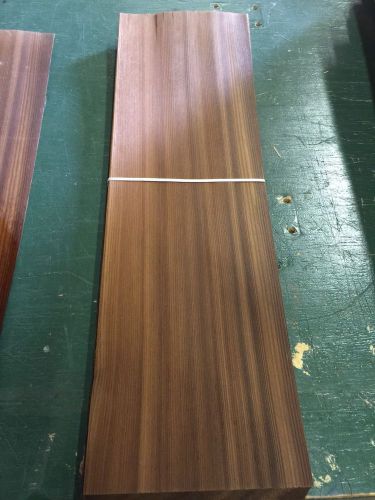 Wood Veneer Fumed Larch 9x29 24 Pieces Total Raw Veneer &#034;EXOTIC&#034; FULA11 2-11-15
