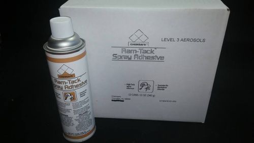 Case (12)  Ram Tack Spray Adhesive 12 oz. Foam / Poly / Floor etc..*New*
