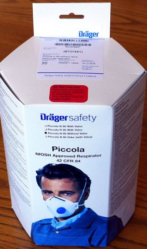 400 Drager Piccola N-95 Respirator Face Mask without Valve - NEW