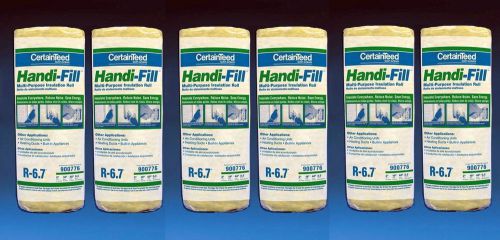 6 Pack CertainTeed Handi-Fill 2 x 16 x 48 Multipurpose Insulation Roll 24&#039; Total