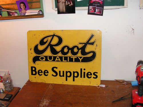 Ture Americana ROOT Quality BEE Supplies Metal SIGN 22&#034;x16&#034;