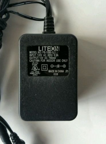 Lite-On LiteOn AC Adapter 12V DC 750 mA Model PB-1090-1L1 Power Supply Tested