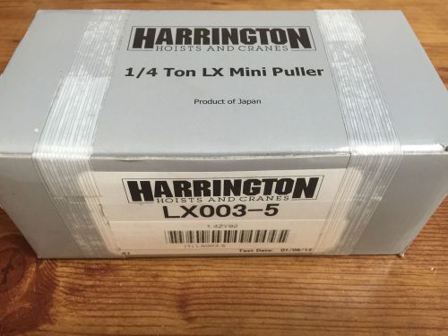 Harrington hoists and cranes lx003-5 mini puller 1/4 ton 5’ lift  aka come along for sale