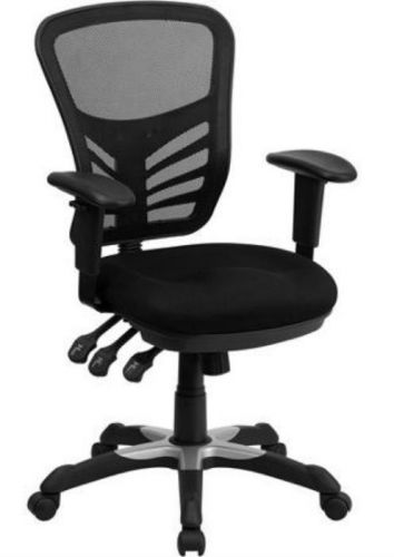 NEW Flash Furniture  Mesh Chair Triple Paddle Control Comfortable Heavy