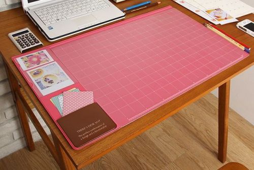 Desk Mat,Desk Pad,Hot Pink Nonslip Office desk Accessory WaterProof from Korea