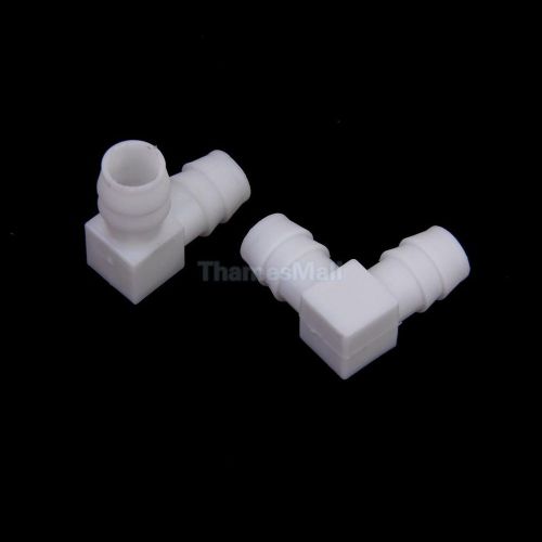 2pcs 12mm Equal Elbow Connector Aquarium Water Hose Pipe Tube Joiner DIY Fitting
