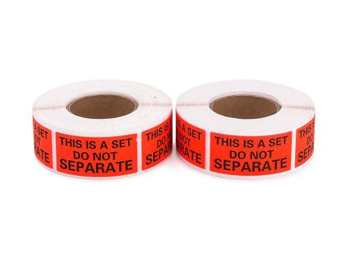 This Is a Set Do Not Separate Labels, 1000 Labels, Quantity Discounts, 1&#034; X 2...