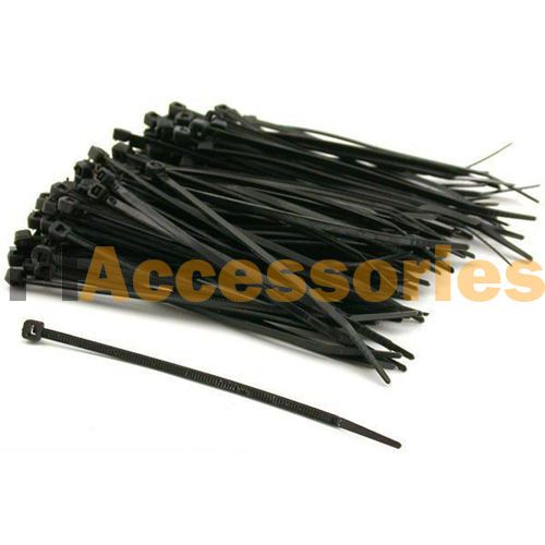 50 Pcs Black 7&#034; inch Multi Purpose UV Resistant Outdoor Cable Zip Ties 40 Lb LOT