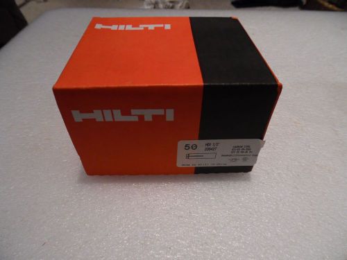 Hilti Drop in Anchor 1/2&#034;  HDI 336427 5/8&#034; Drill Size Carbon Steel Box of 50 New