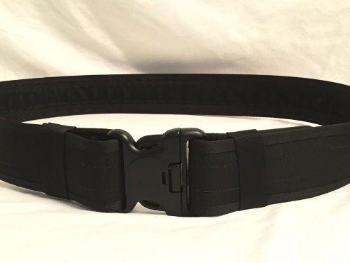 Safariland 7200 2&#034; black nylon police mp operator duty belt size l 38&#034; - 44&#034; for sale