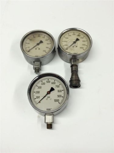 Wika 0-10000 hydraulic fluid air pneumatic steel industrial 4&#034; pressure gauge for sale