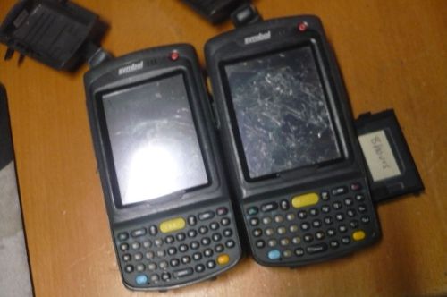 lot of 2 Symbol MC7090 Handheld  r Barcode Scanner MC7090-PU0DJQFA8WR UNTESTED