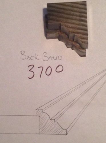 Lot 3700 Back Band  Moulding Weinig / WKW Corrugated Knives Shaper Moulder