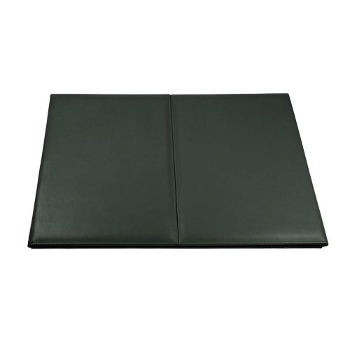 LUCRIN - Desk Blotter with flaps 15.7x12.2 inches - Smooth Cow Leather - Green