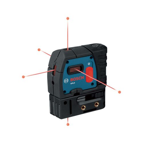 NEW!!! Bosch Self-Leveling 5-Point Plumb and Square Laser GPL5S