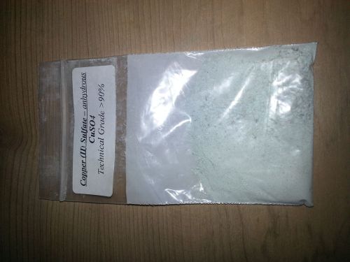 Copper (II) Sulfate -anhydrous Technical Grade &gt;90% 20 grams