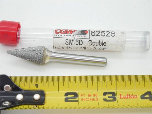 Cgw solid carbide burr 62526 sm-5d double grinding bit m10 machinist tool for sale