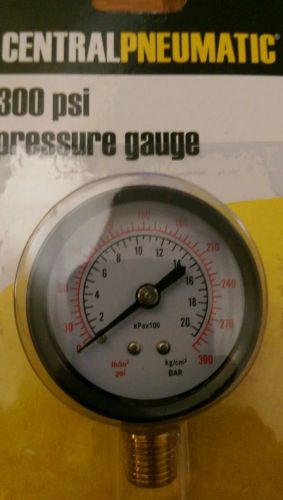 300 psi pressure gauge central pneumatic