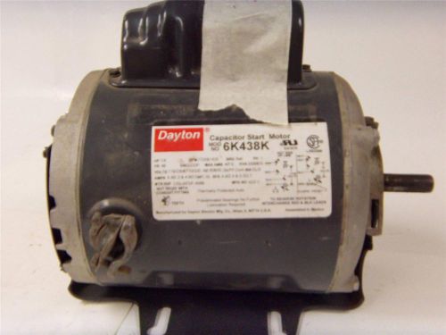 Ao dayton capacitor start motor model 6k438k 1/4 hp 1725&amp;1425 rpm 48fr 115/230v for sale