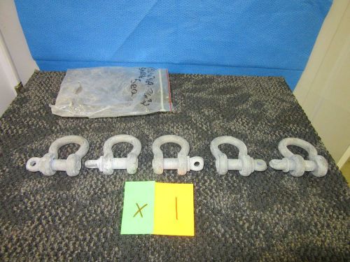 5 1/2&#034; anchor shackle screw pin hoist winch rigging chain rope new old stock for sale
