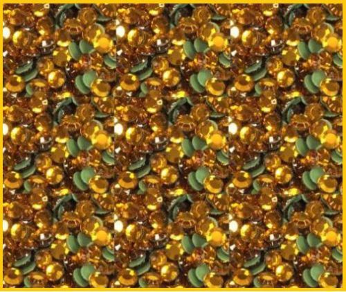 720 gold topaz hot fix rhinestones iron on 10ss 3mm for sale