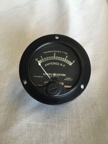 Vintage General Electric Amperes R.F. Thermocouple Type Meter DW-52 8dw52AAF16
