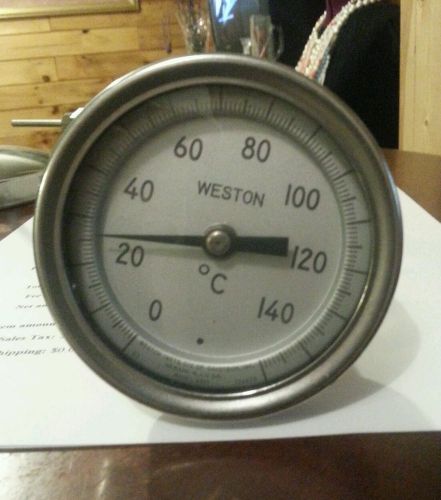 Weston 3&#034; dial thermometer 0 to 140c  5.5&#034; stem model 4300 for sale