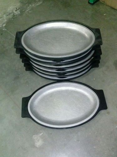 7 Used Sizzle Platters 13 1/2&#034;