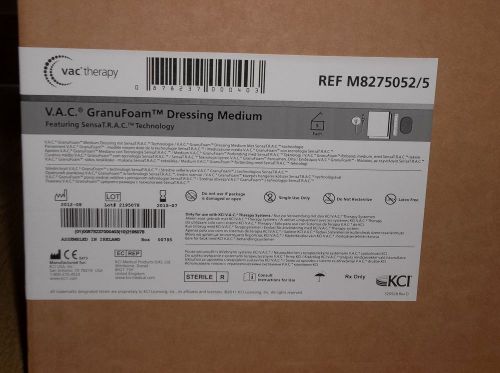 BOX OF 5 V.A.C. GRANUFOAM DRESSING MEDIUM VAC THERAPY EXP. 7/2015
