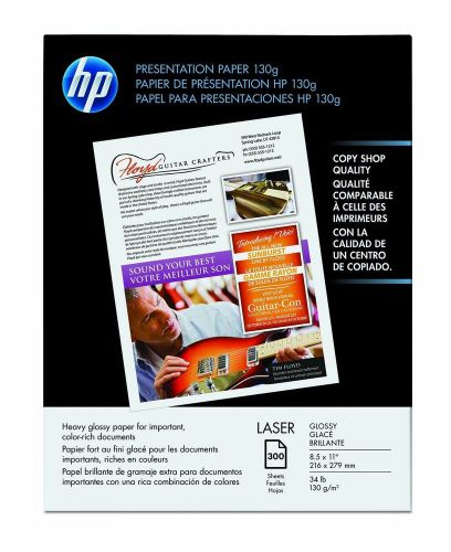 HP PRESENTATION PAPER GLOSSY 300CT 34LB 8.5X11 Q2546A FOR LASER PRINTER NEW