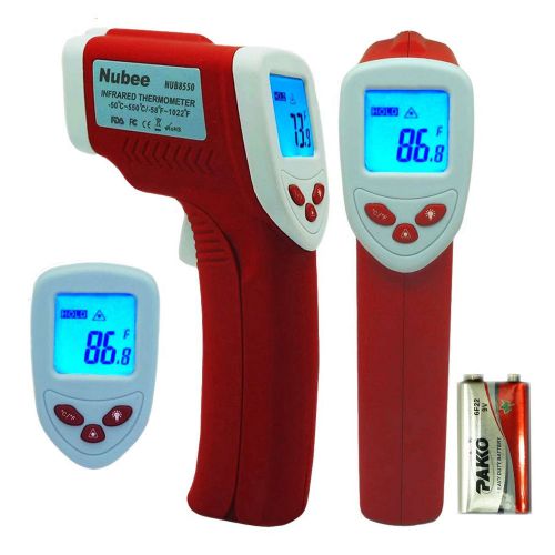 Nubee temperature gun non contact infrared thermometer laser sight sensor heat for sale