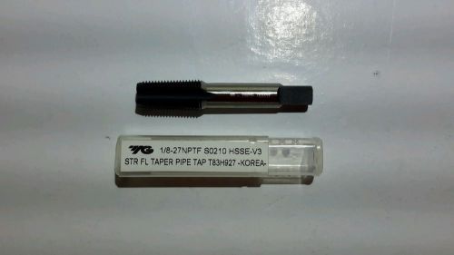 1/8-27 NPTF 4FL INT THD NITRIDE AND STEAN OXIDECOATED PIPE TAP YG1 S0210