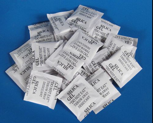 New 30 Packs Cotton Packets Of Silica Gel Desiccant Moistureproof 10g