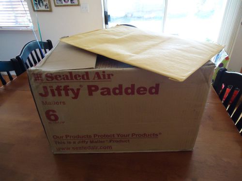 Jiffy padded envelopes #6 Brown, Kraft, Self Sealing Air,  12-1/2 x 19  50/case