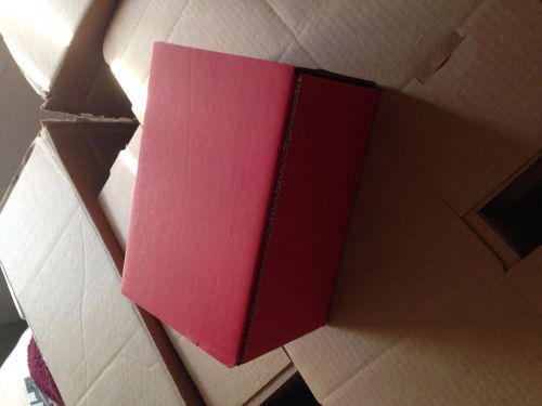 100 - 7 x 5 x 4 Red Corrugated Shipping Mailer Packing Boxes