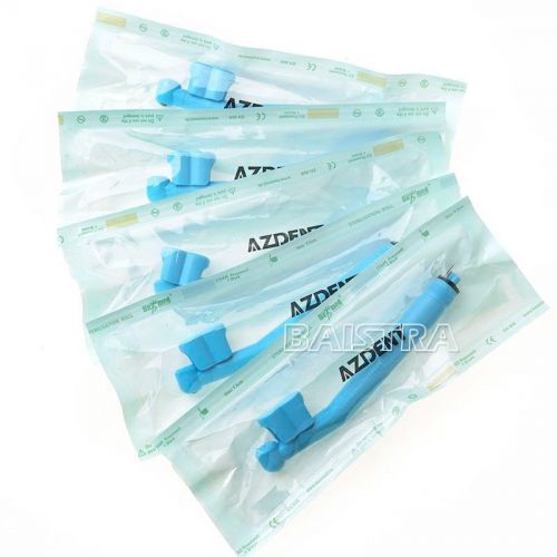 5pcs New Disposable 4 holes Dental High Speed Handpiece wrench type blue color