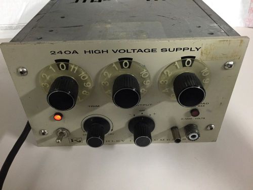 KEITHLEY 240A HIGH VOLTAGE POWER SUPPLY, 0-1200VDC, 10MA