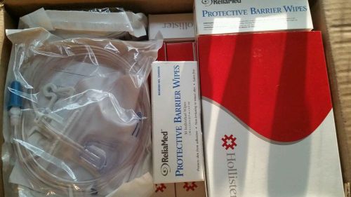 LOT of Hollister Premier 8484 Urostomy Pouch+Reliamed Skin-Prep+Drainage Kit