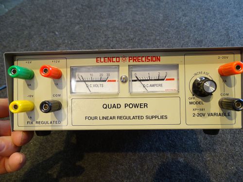 Elenco Quad Power Supply - XP-581 - Solid State, Load Tested
